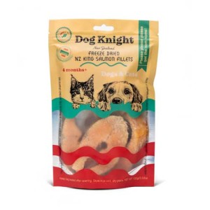 【国内仓】新西兰Dog Knight猫狗宠物零食冻干三文鱼鱼排 100g (包邮) (保质期到: 2025年8月)