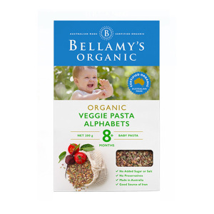 Bellamy 贝拉米有机字母蔬菜意面  8+  200g