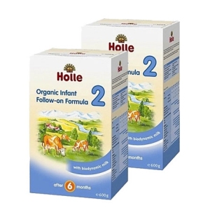 Holle   泓乐有机2段牛奶粉 6-10个月 600g 8盒